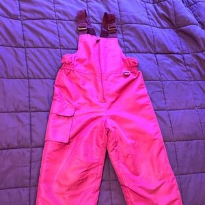 Kids pink snow pants XS 4/5